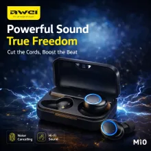 Awei T3 Waterproof True Wireless Bluetooth Earbuds With Charging Case - View 2