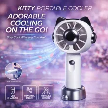 Kitten Shaped Rechargable Mini Fan - View 2