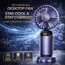 LED Light Digital Display Fan - View 2
