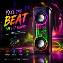 Mecha V8 Double-shot Full Transparent Waterproof Speaker - View 3