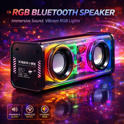 Mecha V8 Double-shot Full Transparent Waterproof Speaker