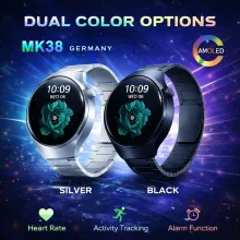 MK38 Premium Round AMOLED HD Display Germany Multi Function Smart Watch