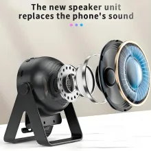 Smile RGB Ambient Light Speaker - Portable Auto Connect Sound Box Without Bluetooth - View 2